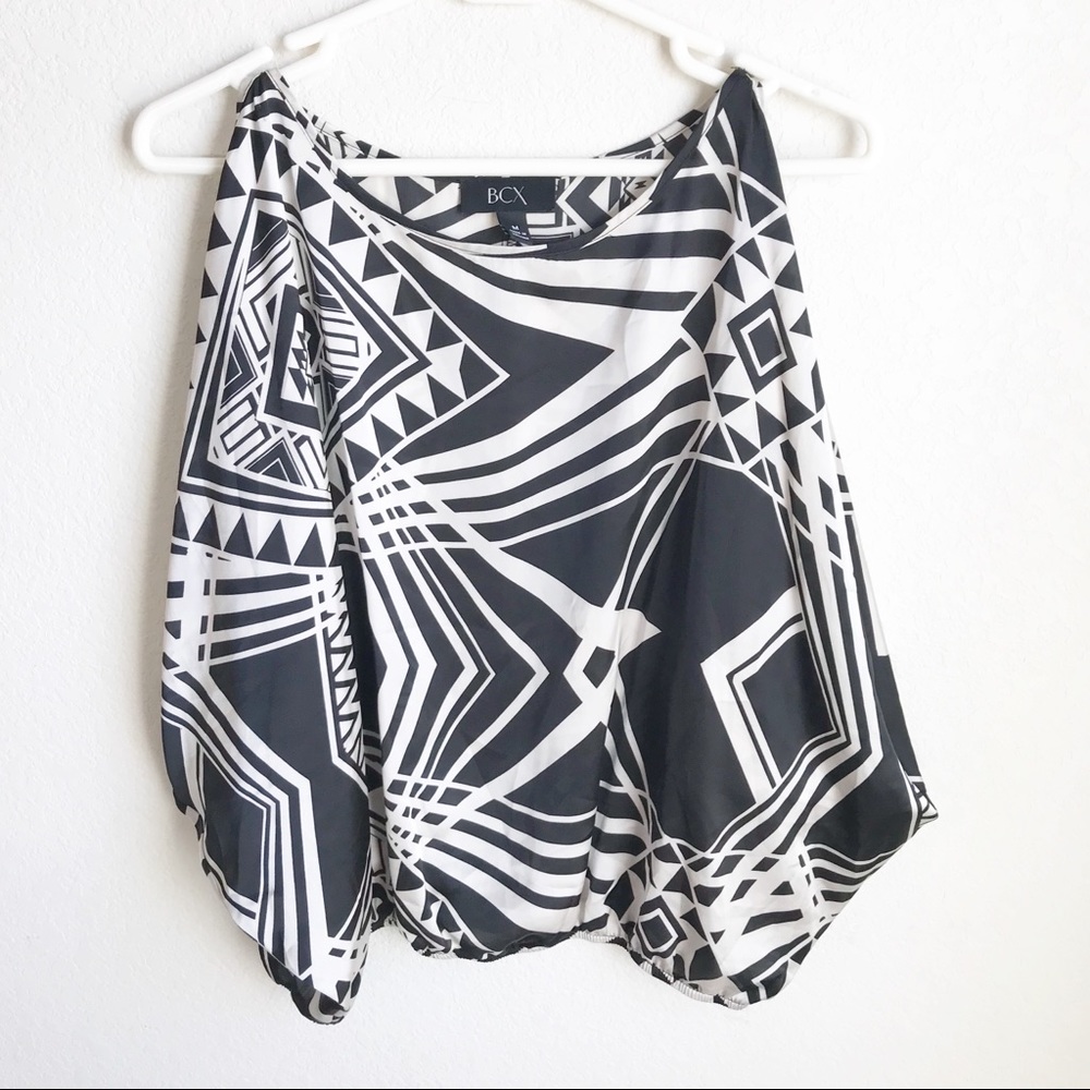 BCX Split Arm Top with Aztec Design